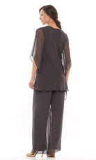 Marsoni by Colors - M308 V-Neck Half Sleeves Pantsuit - back view