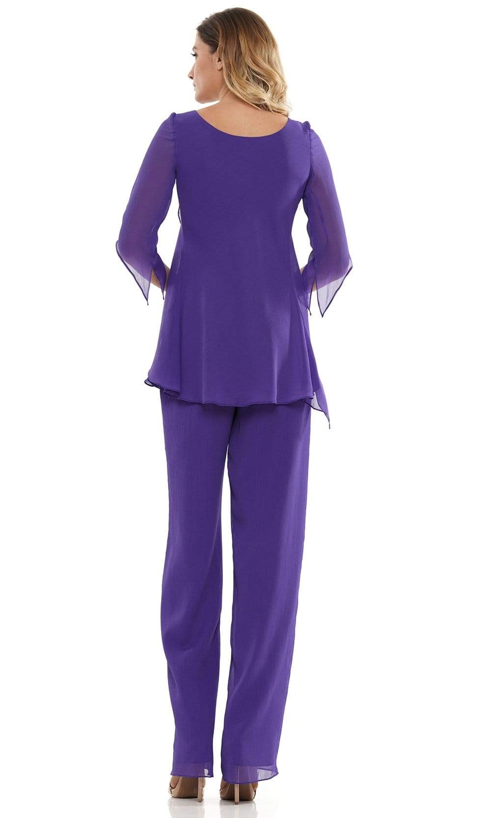 Marsoni by Colors - M308 V-Neck Half Sleeves Pantsuit - view 8