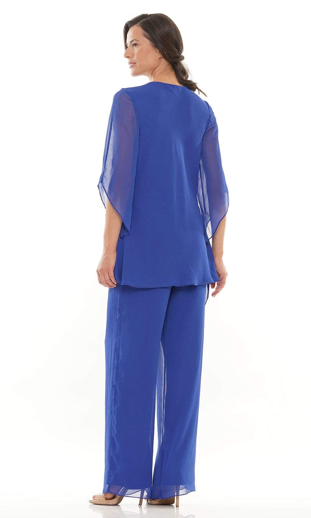 Marsoni by Colors - M308 V-Neck Half Sleeves Pantsuit - view 4