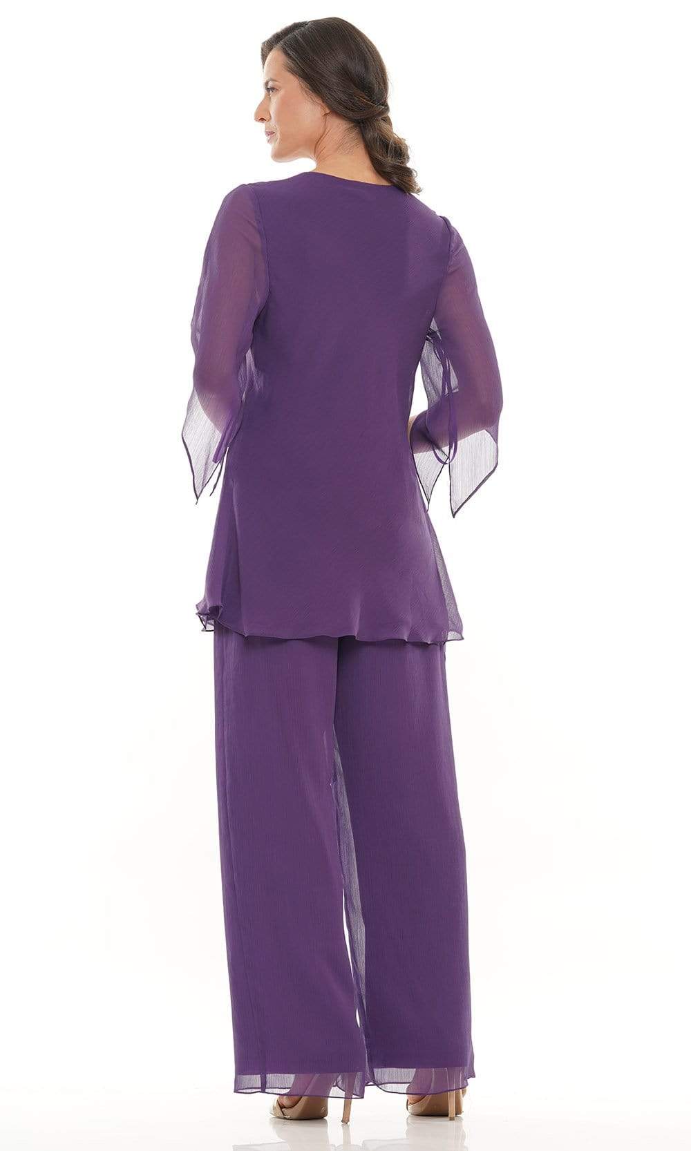 Marsoni by Colors - M308 V-Neck Half Sleeves Pantsuit - view 6