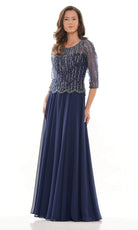 Marsoni by Colors - M312 Scoop A-Line Evening Dress