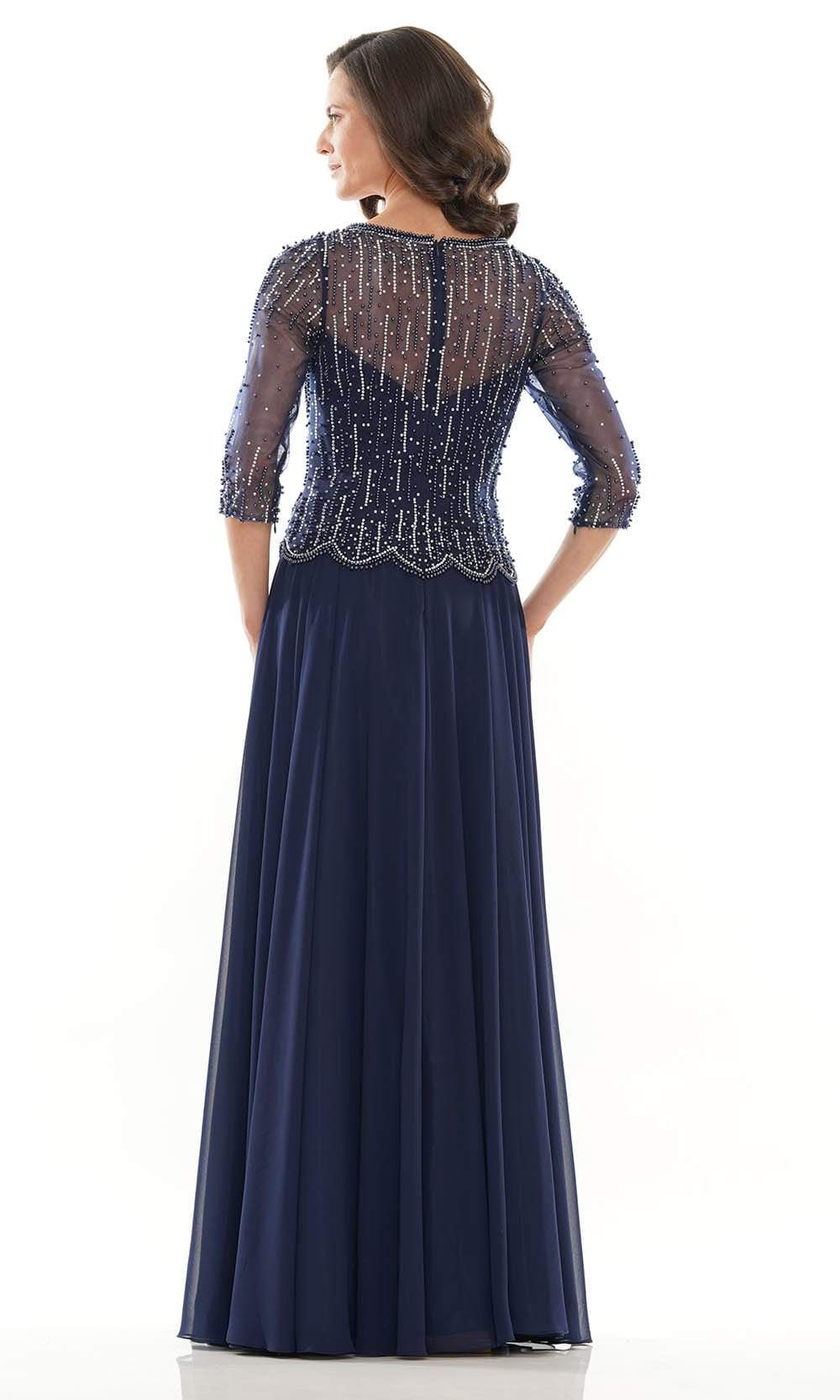 Marsoni by Colors - M312 Scoop A-Line Evening Dress - view 4