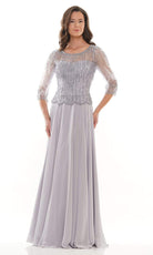 Marsoni by Colors - M312 Scoop A-Line Evening Dress - designer mother of the bride dress at Silhouette Dresses