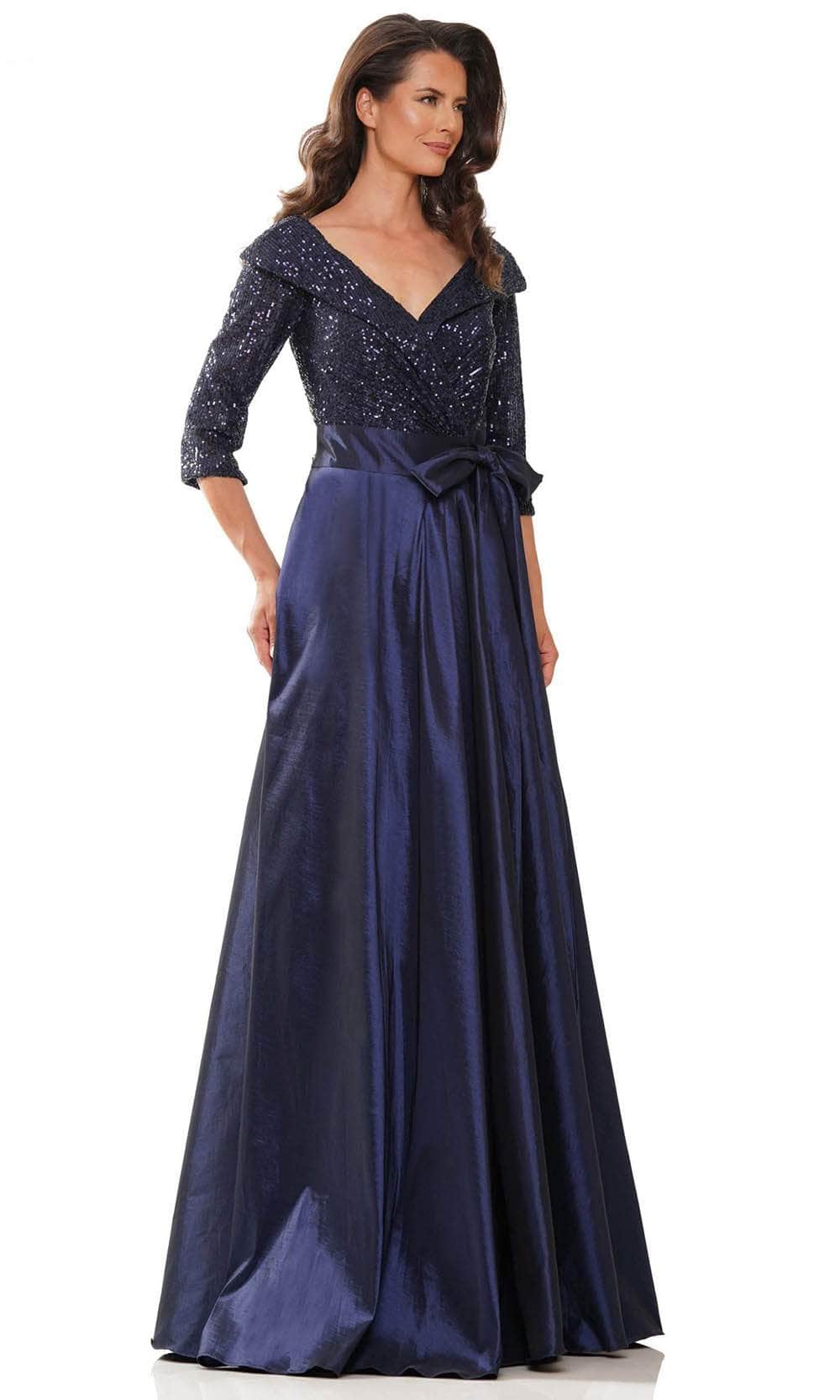Marsoni by Colors M317 - Portrait Sequin Evening Gown - back view