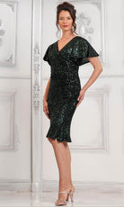 Marsoni by Colors M318S - Knee Length Sequin Dress - view 4