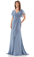 Marsoni by Colors M320 - Flutter Sleeve Evening Dress
