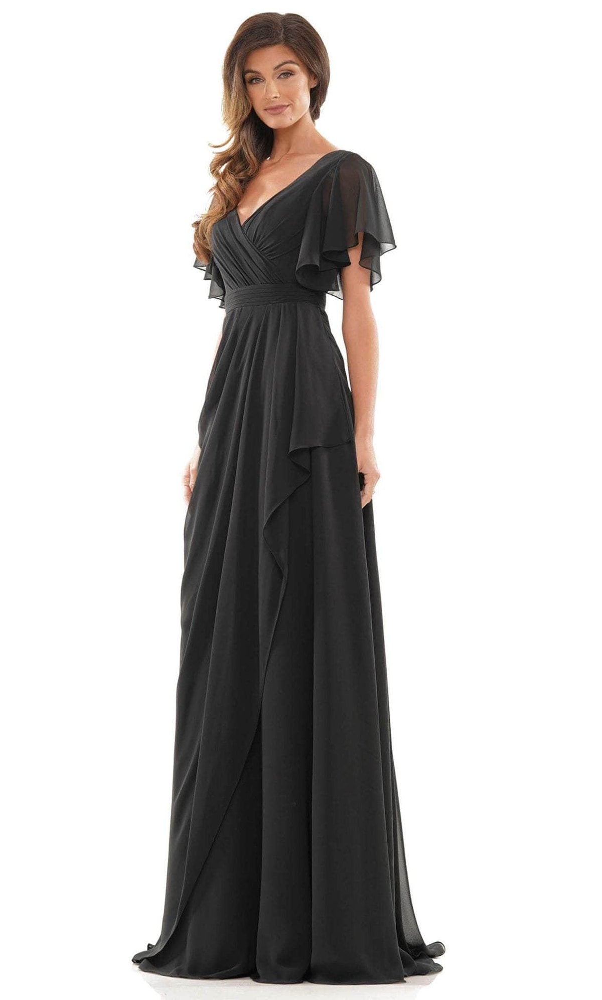 Marsoni by Colors M320 - V-Neck Empire Evening Dress - view 4