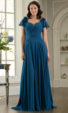 Marsoni by Colors M338 - Sweetheart Twisted Ruched Long Gown