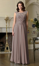 Marsoni by Colors M340 - Lace Bodice A-line Chiffon Gown