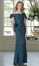 Marsoni by Colors M353 - Ruched Bodice Off Shoulder Formal Dress - Silhouette Dresses