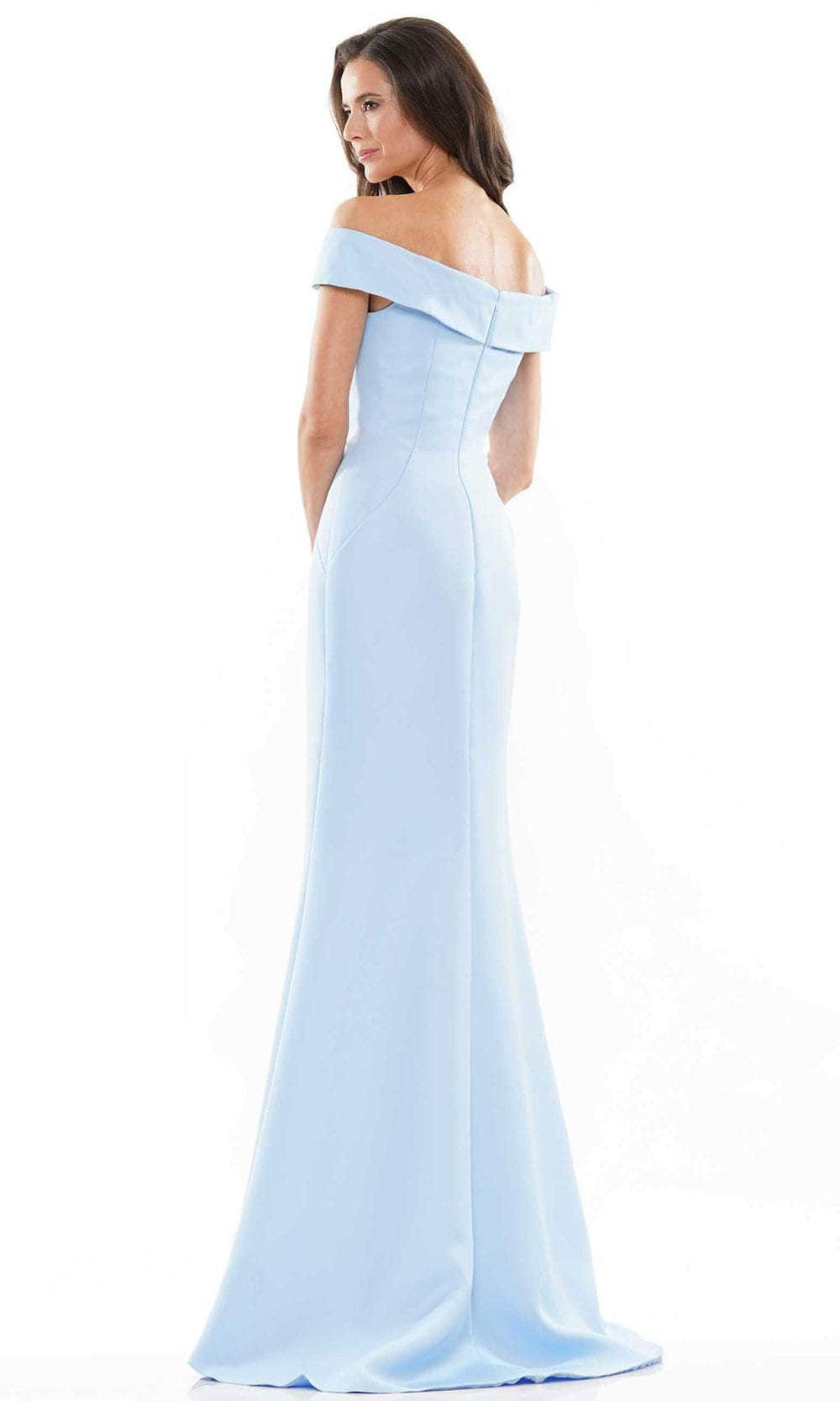 Marsoni by Colors - MV1003 Off Shoulder Jewel Accented Mermaid Gown - view 13