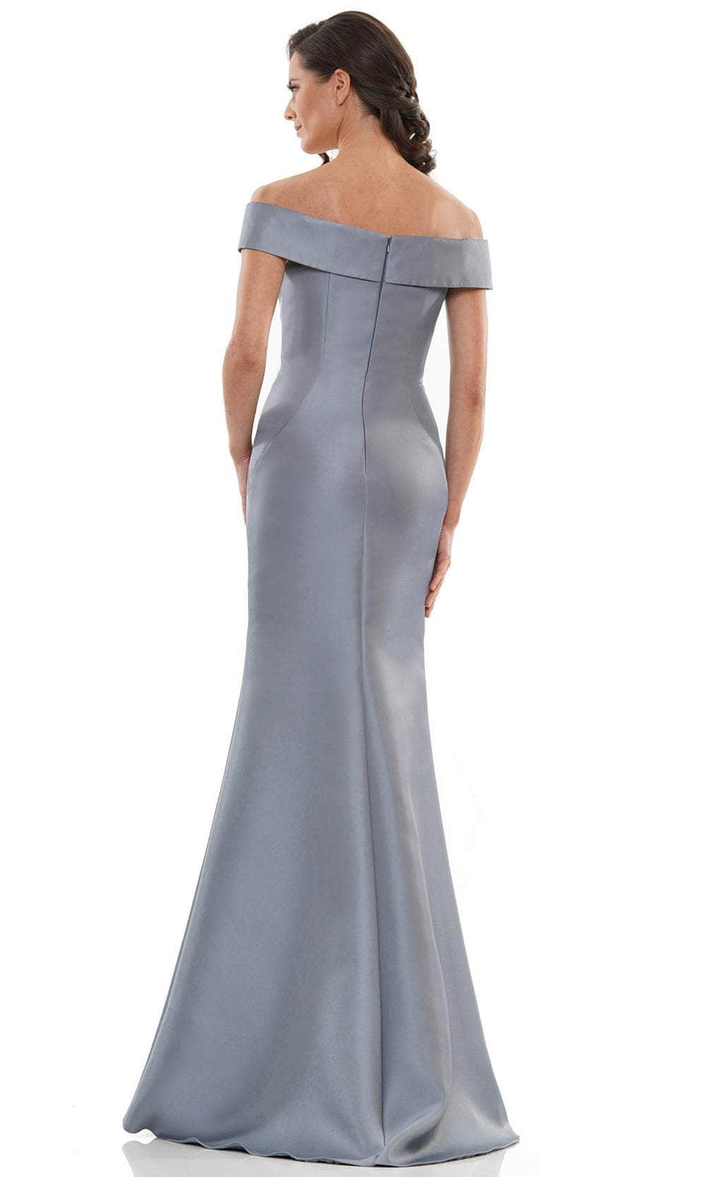 Marsoni by Colors - MV1003 Off Shoulder Jewel Accented Mermaid Gown - view 9
