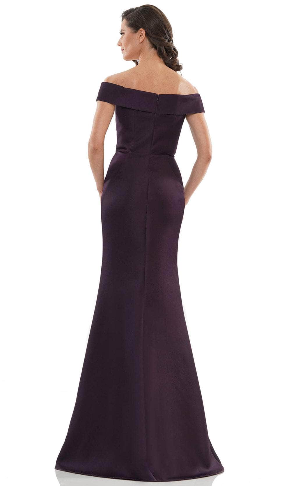 Marsoni by Colors - MV1003 Off Shoulder Jewel Accented Mermaid Gown - view 14