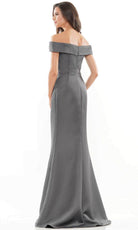 Marsoni by Colors - MV1003 Off Shoulder Jewel Accented Mermaid Gown - view 5