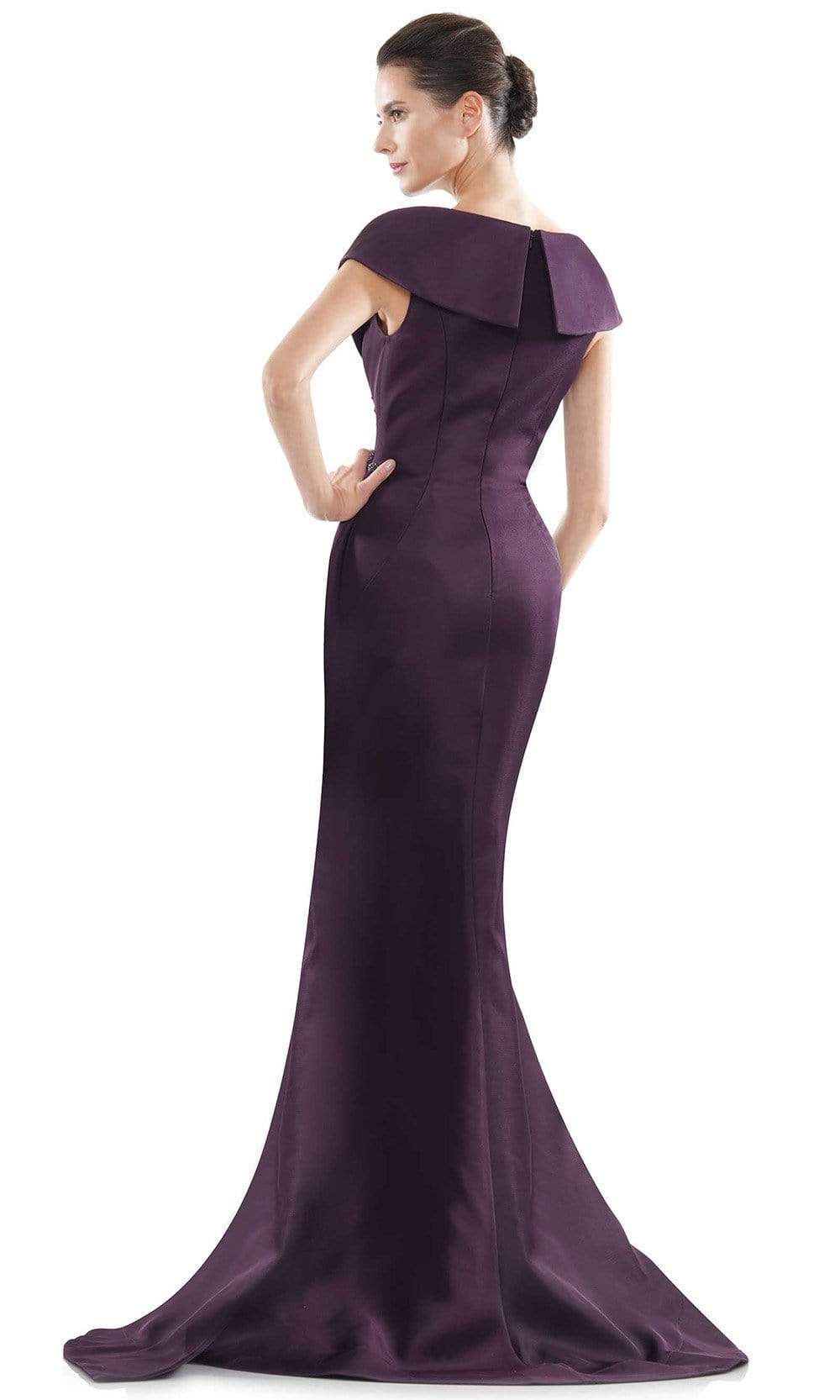 Marsoni by Colors - MV1086 Embellished V Neck Trumpet Dress - view 4