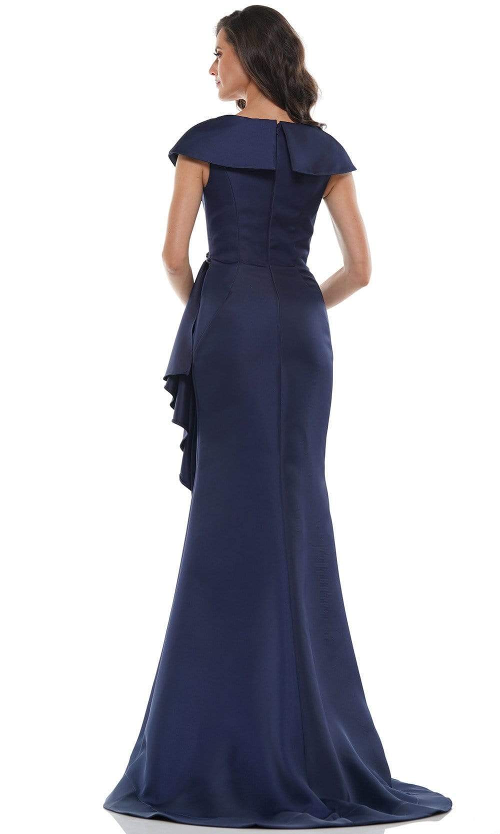 Marsoni by Colors - MV1086 Embellished V Neck Trumpet Dress - view 6