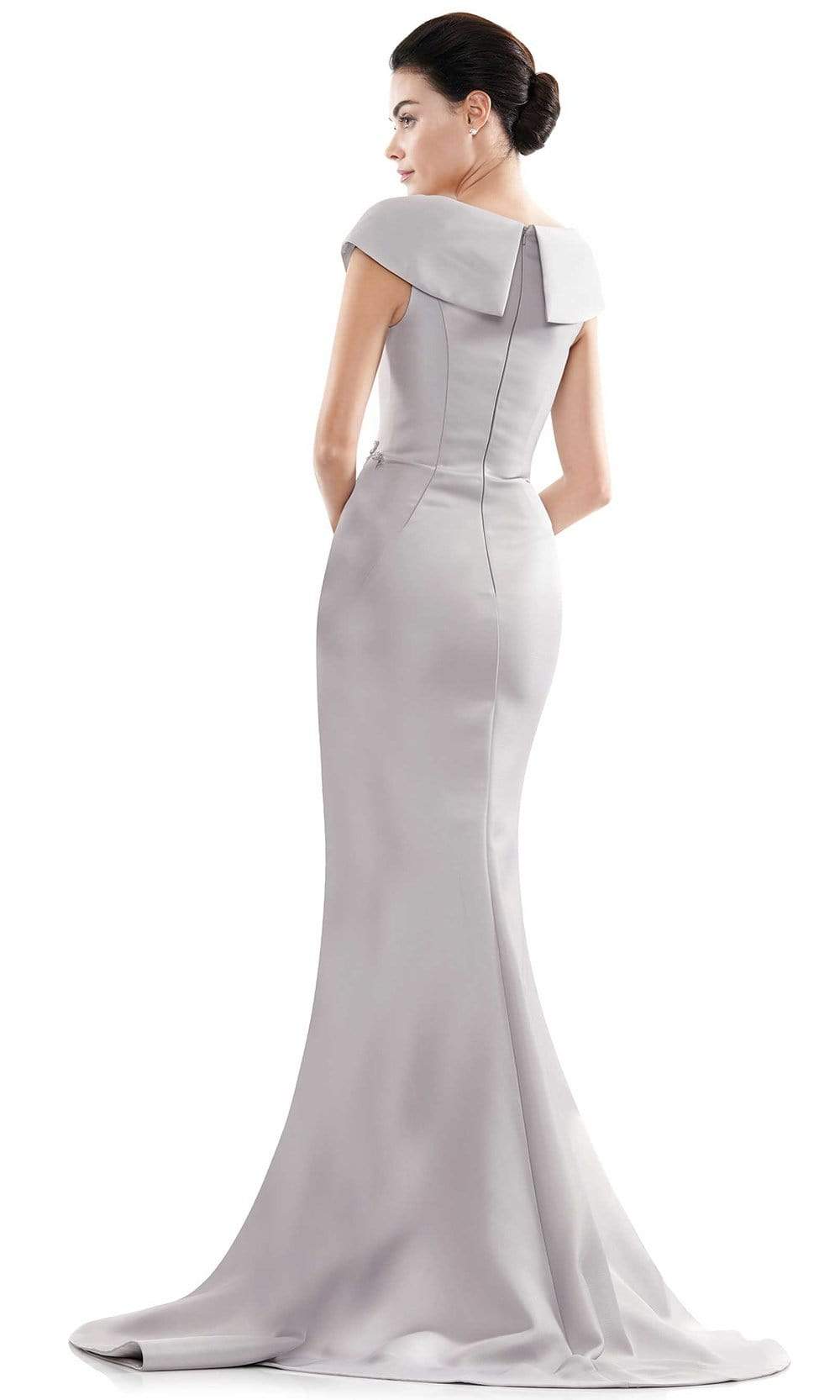 Marsoni by Colors - MV1086 Embellished V Neck Trumpet Dress - view 8