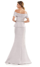 Marsoni by Colors - MV1144 Peplum Trumpet Evening Dress - view 6