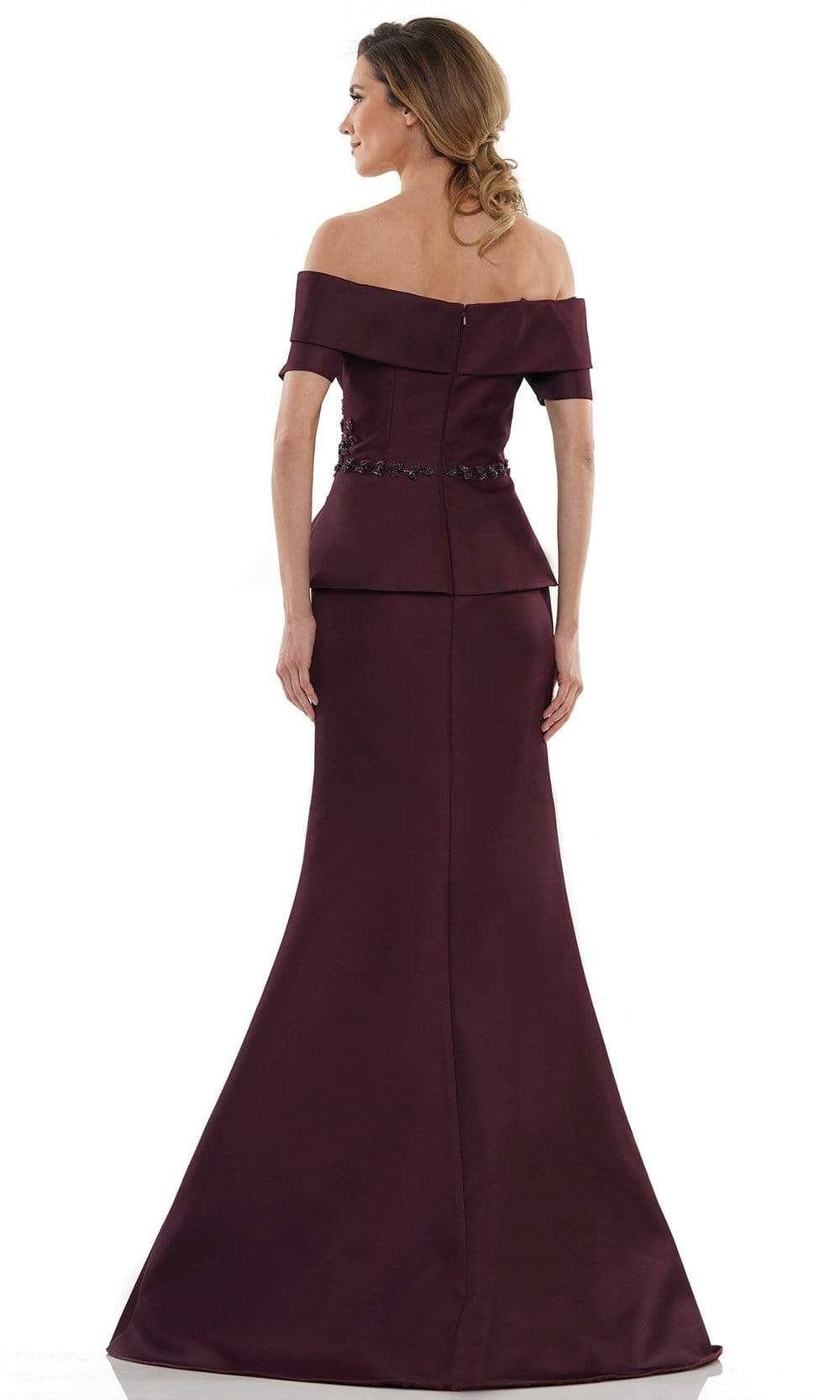 Marsoni by Colors - MV1144 Peplum Trumpet Evening Dress - view 8