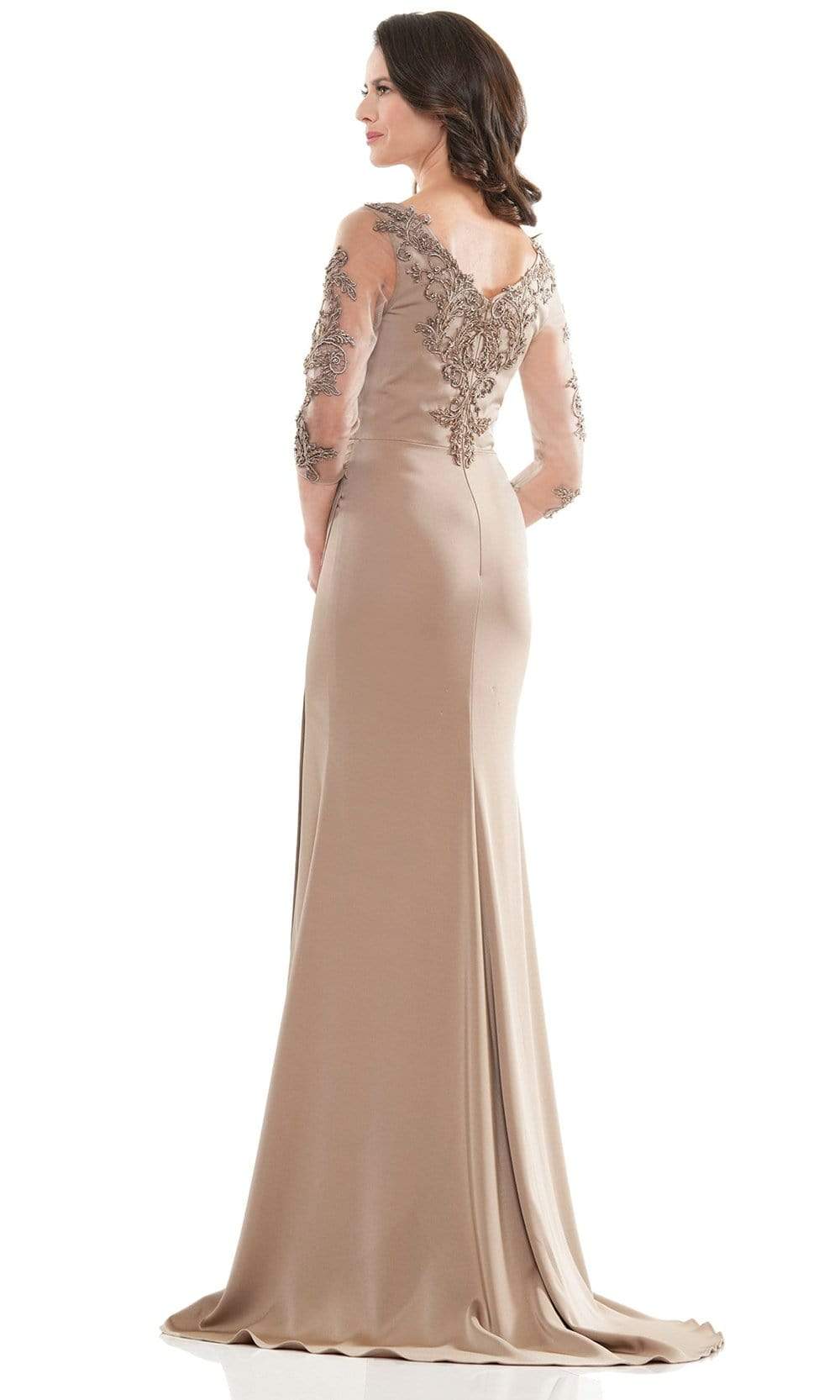 Marsoni by Colors - MV1146 Formal Pleated Bod Sheath Gown - view 6
