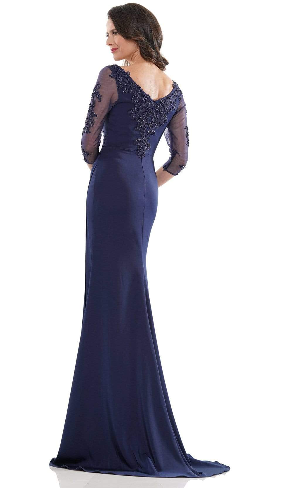 Marsoni by Colors - MV1146 Formal Pleated Bod Sheath Gown - view 5