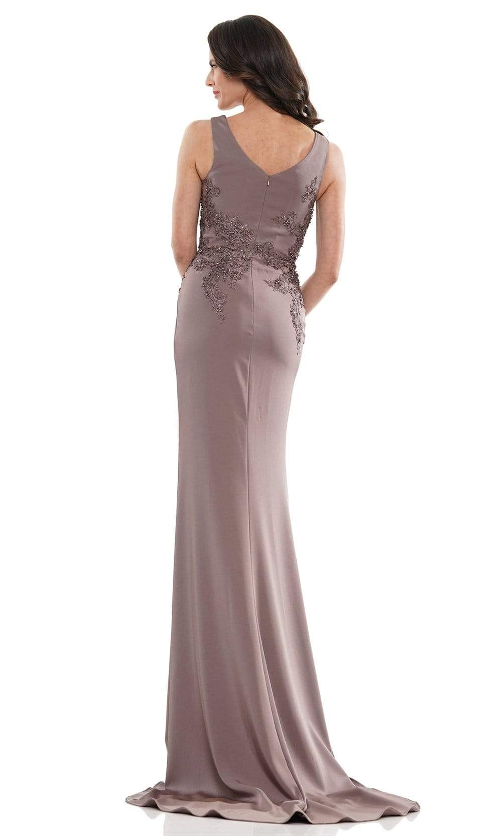 Marsoni by Colors - MV1147 Sleeveless Fitted Sheath Gown - detail view
