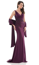 Marsoni by Colors - MV1147 Sleeveless Fitted Sheath Gown - view 4