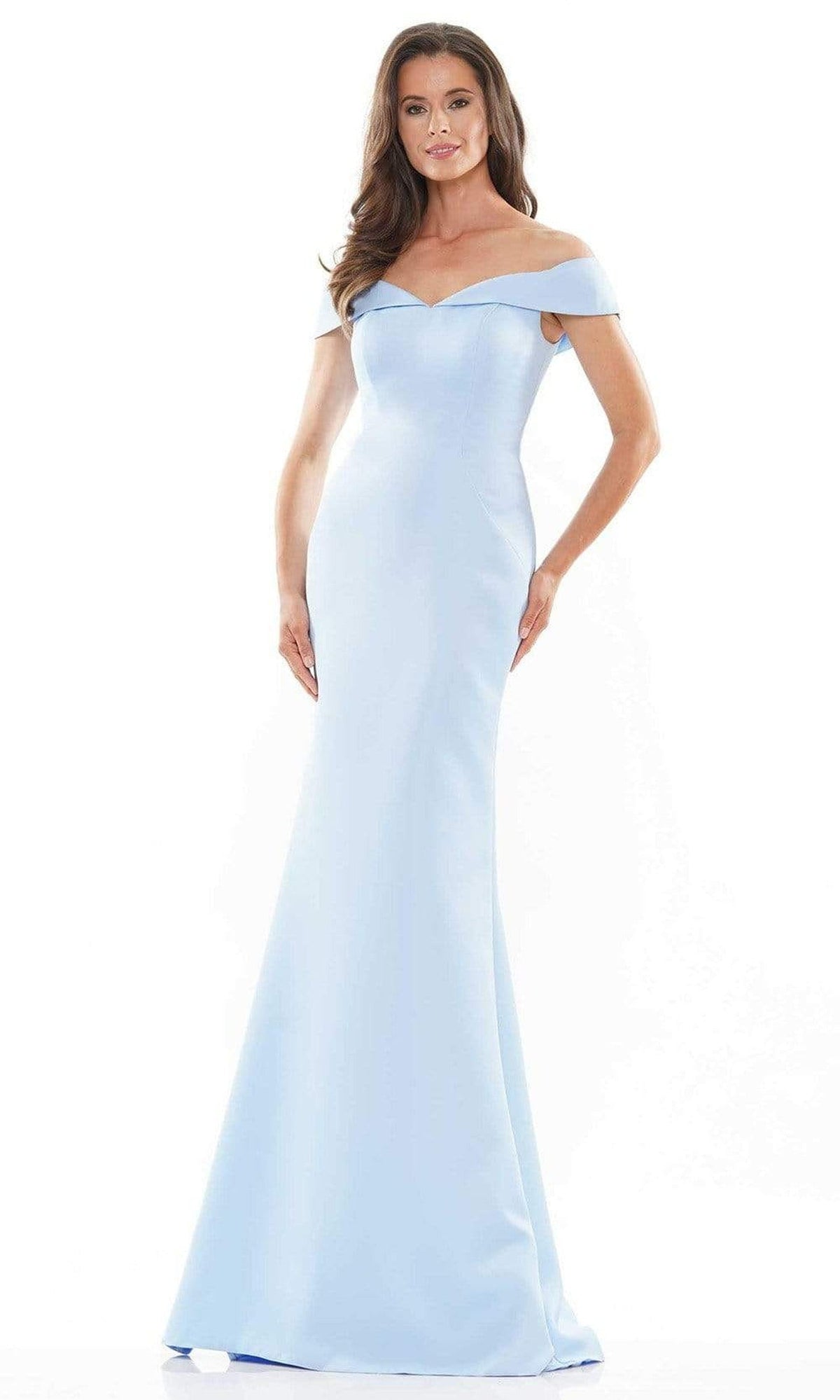 Marsoni by Colors - MV1153 Draped Off Shoulder Gown
