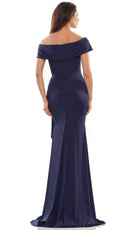 Marsoni by Colors MV1180 - Off Shoulder High Slit Evening Dress - detail view