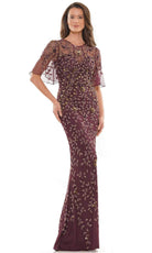 Marsoni by Colors MV1208 - Beaded Mesh Jewel Evening Gown