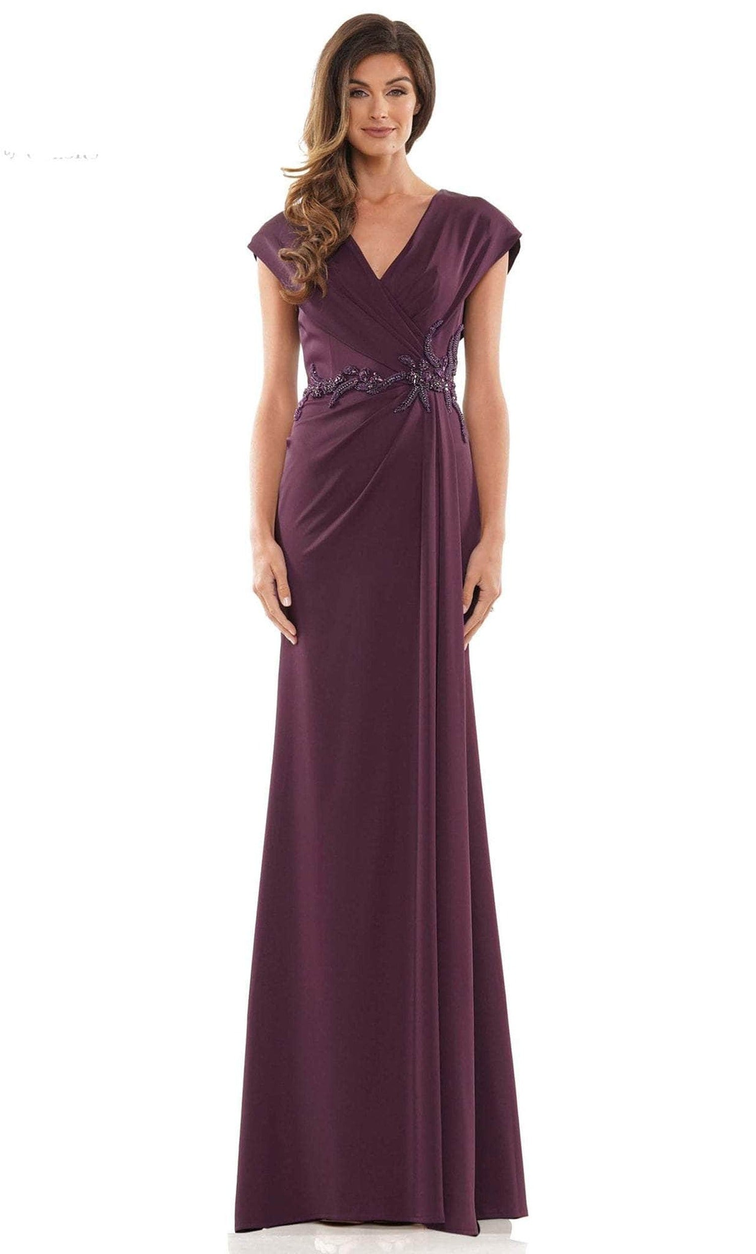 Marsoni by Colors MV1226 - V-Neck Cap Sleeve Mother of the Bride Dress