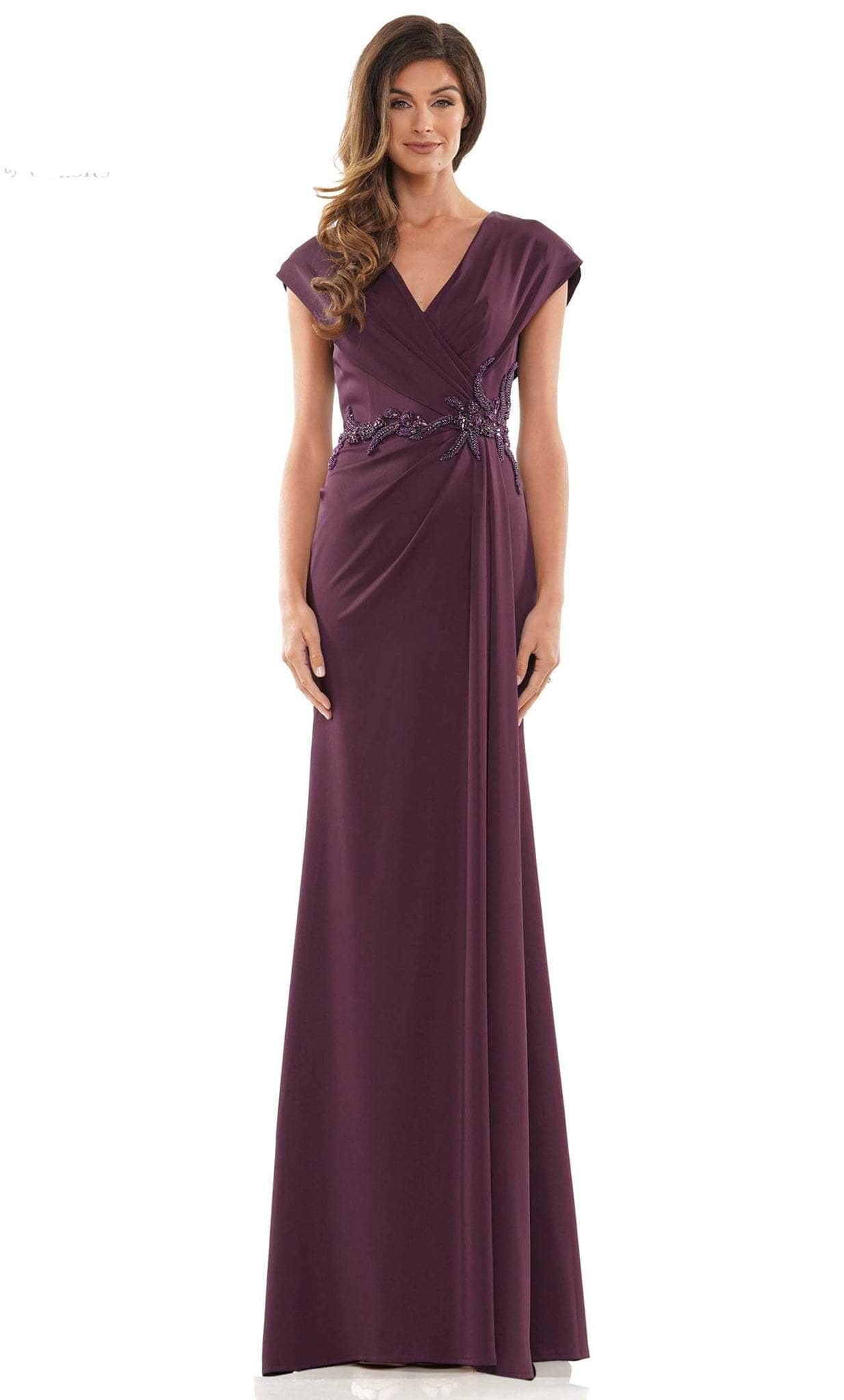 Marsoni by Colors MV1226 - V-Neck Cap Sleeve Mother of the Bride Dress - view 4