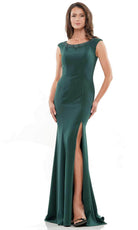 Marsoni by Colors MV1247 - Cap Sleeve Mermaid Evening Gown - Silhouette Dresses