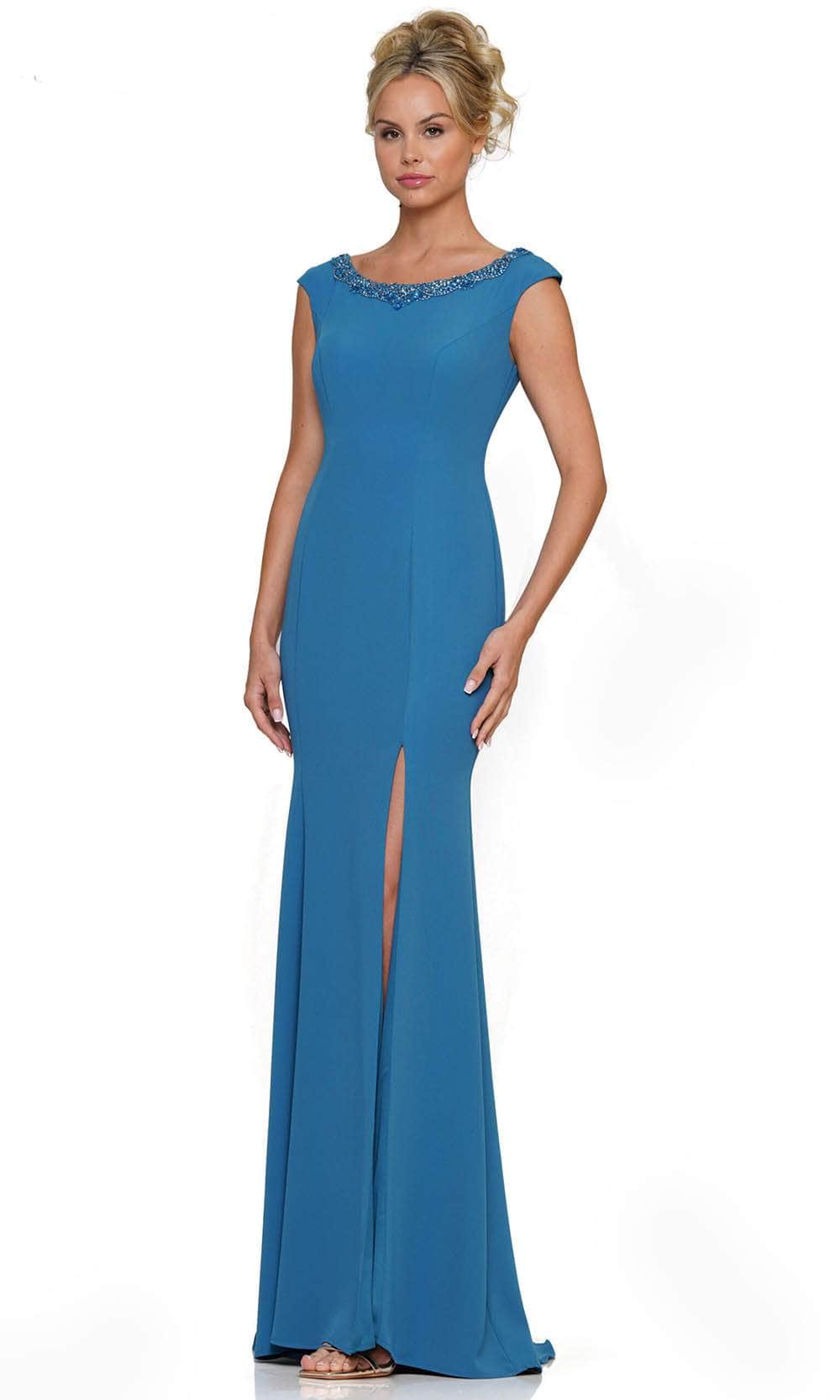 Marsoni by Colors MV1247 - Cap Sleeve Mermaid Evening Gown - Silhouette Dresses