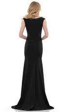 Marsoni by Colors MV1247 - Cap Sleeve Mermaid Evening Gown - back view