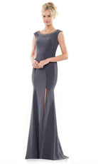 Marsoni by Colors MV1247 - Cap Sleeve Mermaid Evening Gown - detail view