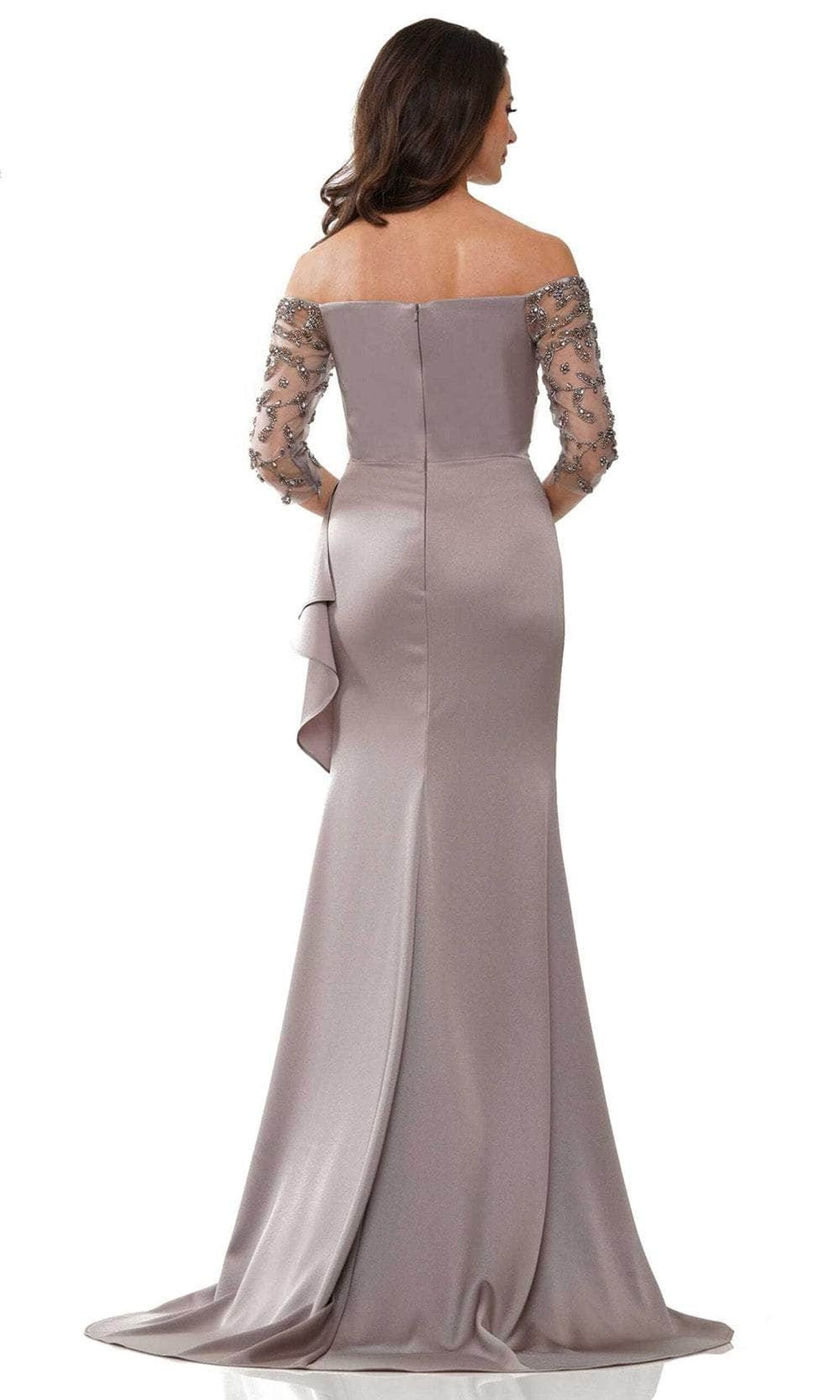 Marsoni by Colors MV1254 - Off Shoulder Sleeve Gown