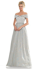 Marsoni by Colors MV1265 - Fold-Over Off Shoulder Formal Gown - view 4