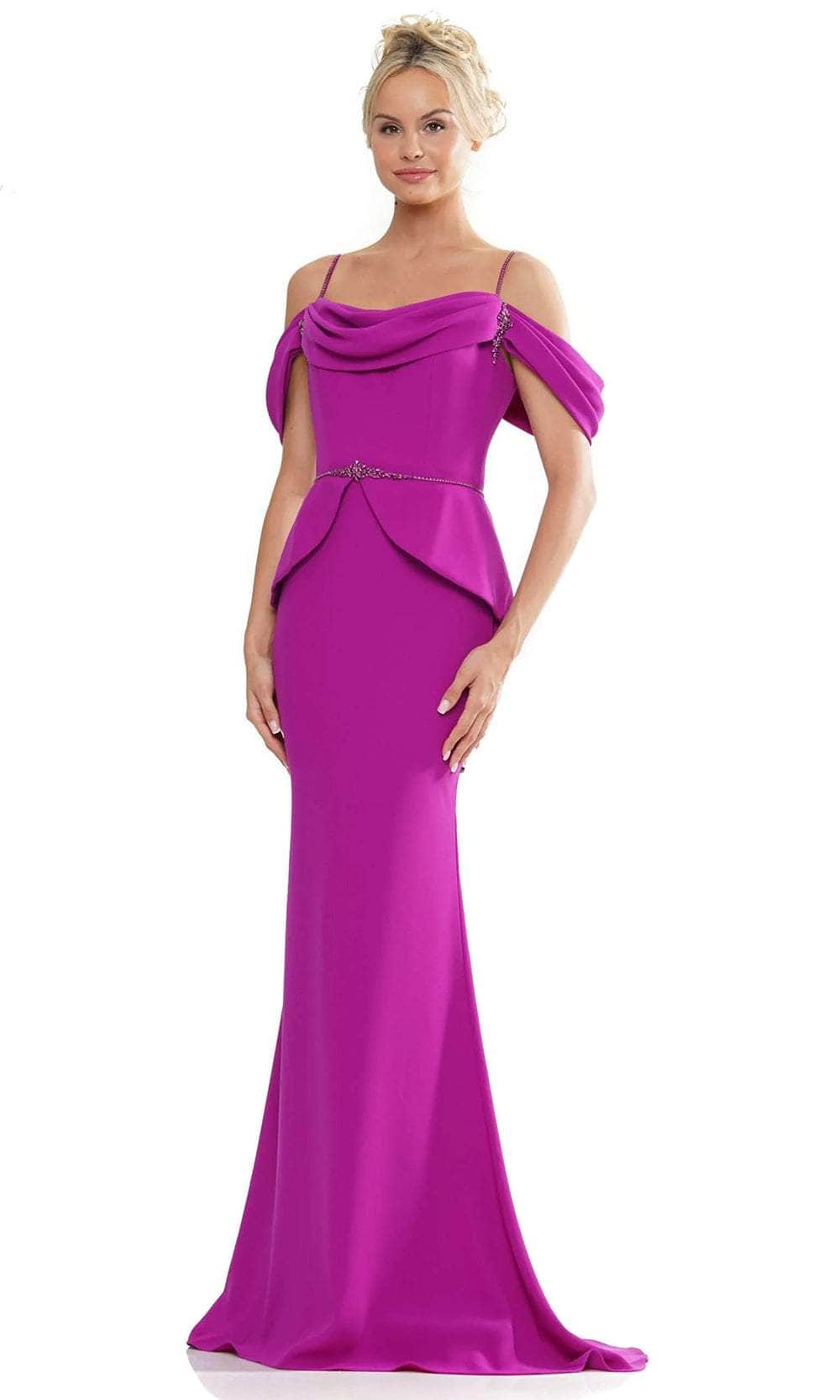 Marsoni by Colors MV1271 - Cold Shoulder Evening Dress - view 5