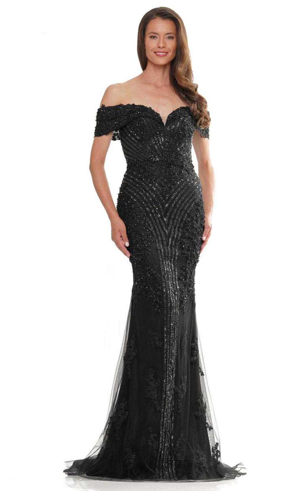 Marsoni by Colors MV1275-1 - Sweetheart Beaded Long Gown - designer evening gown at Silhouette Dresses