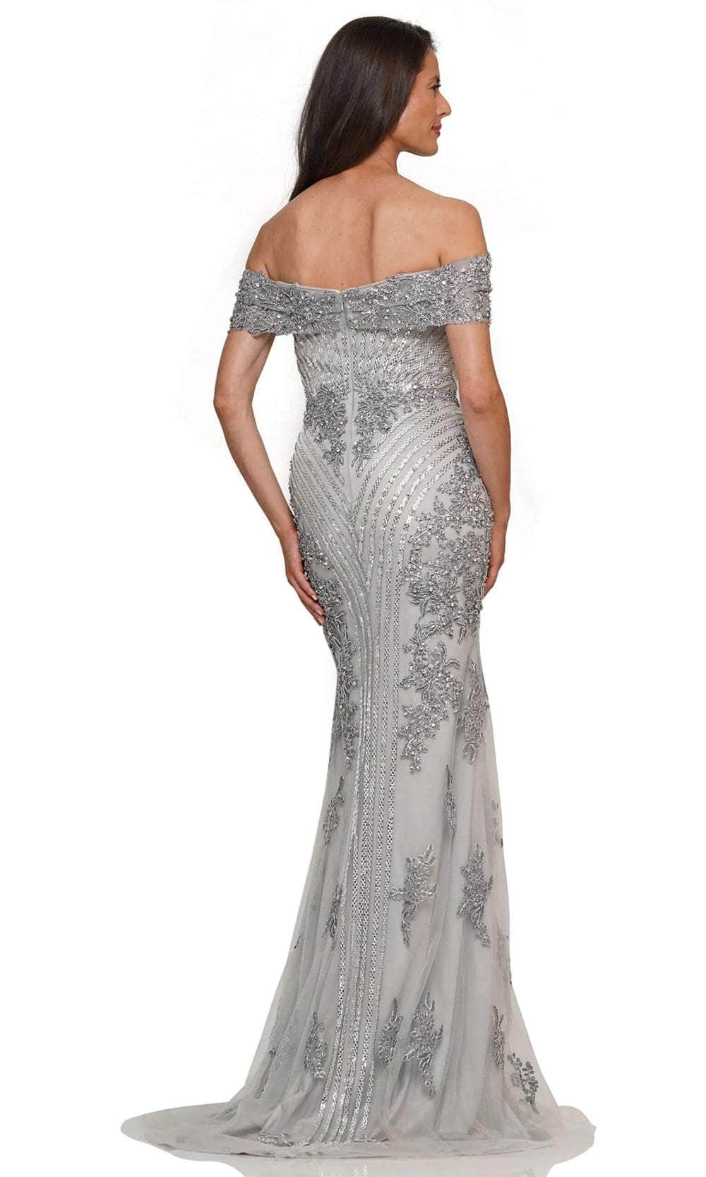 Marsoni by Colors MV1275 - Applique Mermaid Evening Dress - view 8