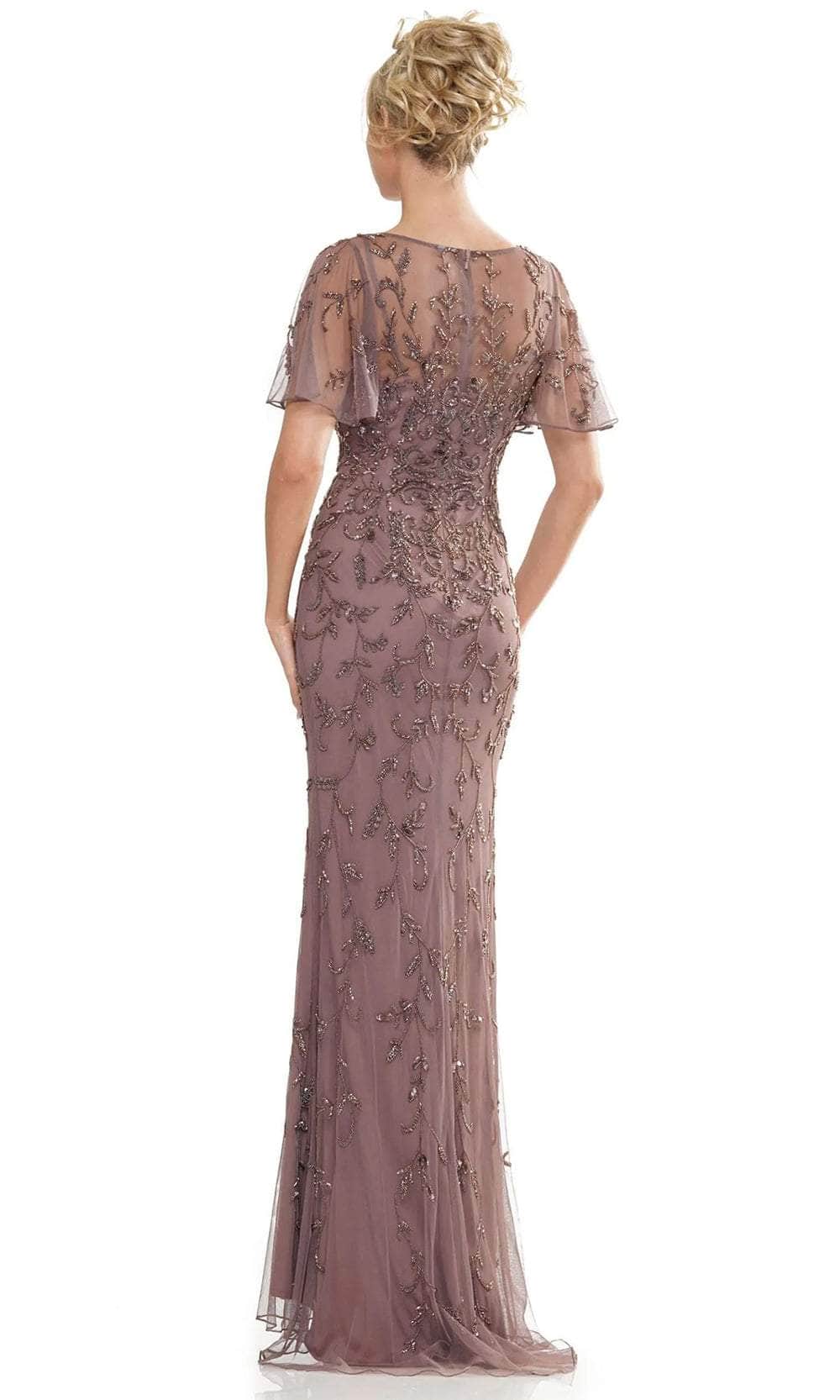 Marsoni by Colors MV1281 - Flutter Sleeve Evening Dress - detail view