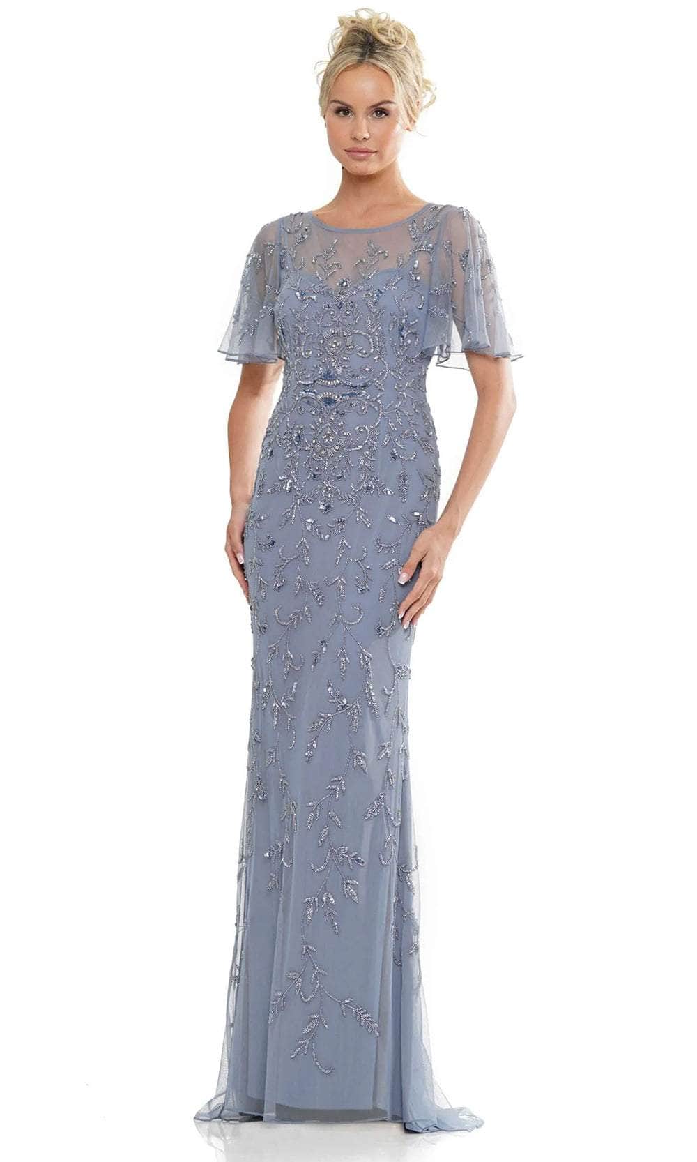 Marsoni by Colors MV1281 - Flutter Sleeve Evening Dress - view 5