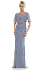 Marsoni by Colors MV1281 - Flutter Sleeve Evening Dress - view 5