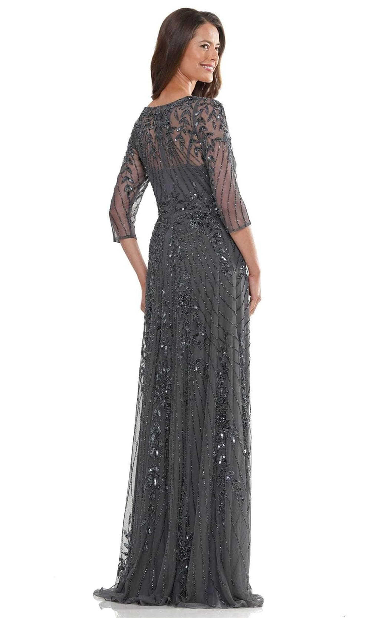 Marsoni by Colors MV1283 - Illusion Scoop Evening Dress