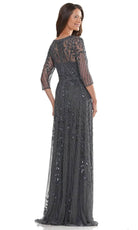 Marsoni by Colors MV1283 - Illusion Scoop Evening Dress - detail view