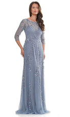 Marsoni by Colors MV1283 - Illusion Scoop Evening Dress - view 5