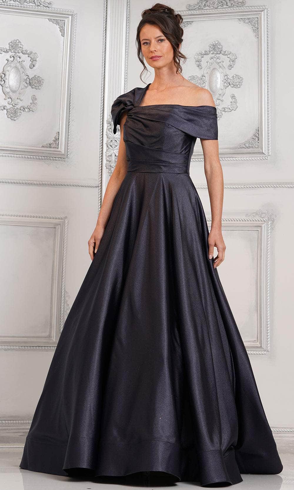 Marsoni by Colors MV1288 - Off Shoulder Satin Evening Dress - view 4