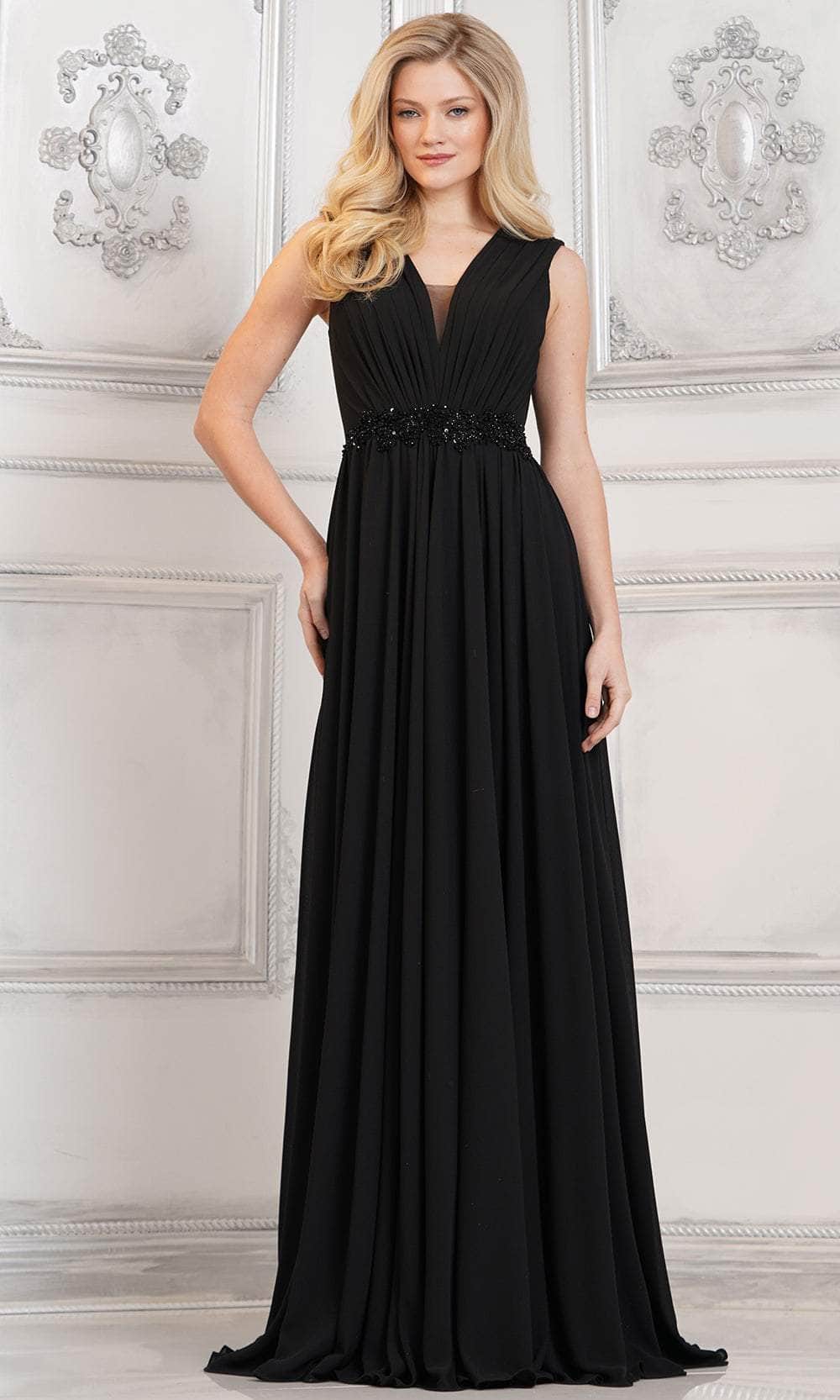 Marsoni by Colors MV1292 - Ruched A-Line Evening Dress - designer mother of the bride dress at Silhouette Dresses
