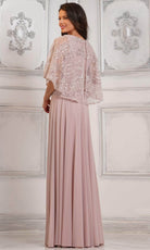 Marsoni by Colors MV1302 - Embellished Cape Evening Dress - detail view